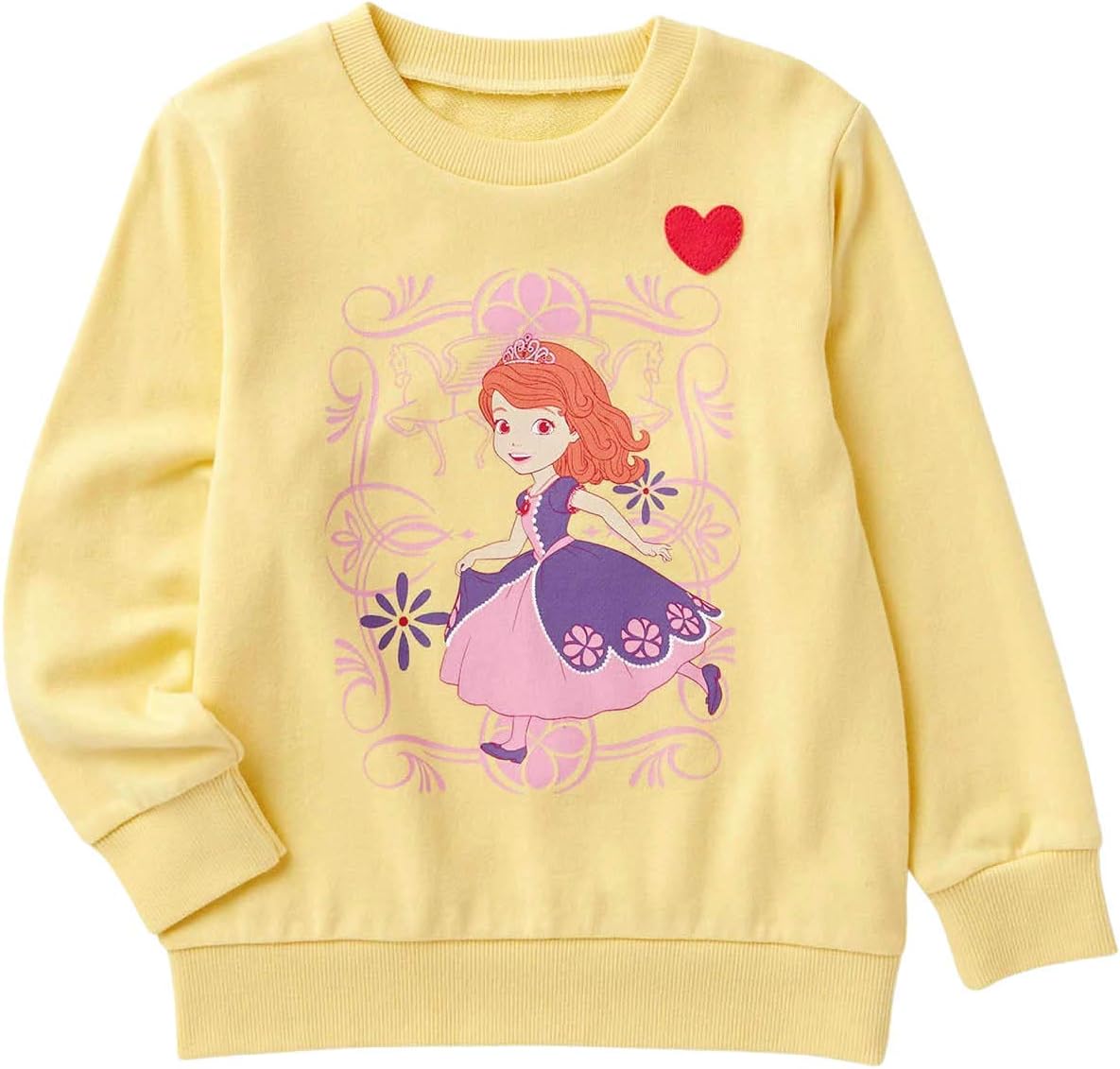 ベルメゾン ディズニー スウェット ガールズ ボーイズ 品質が完璧 ちいさなプリンセス ソフィア 裏毛 130