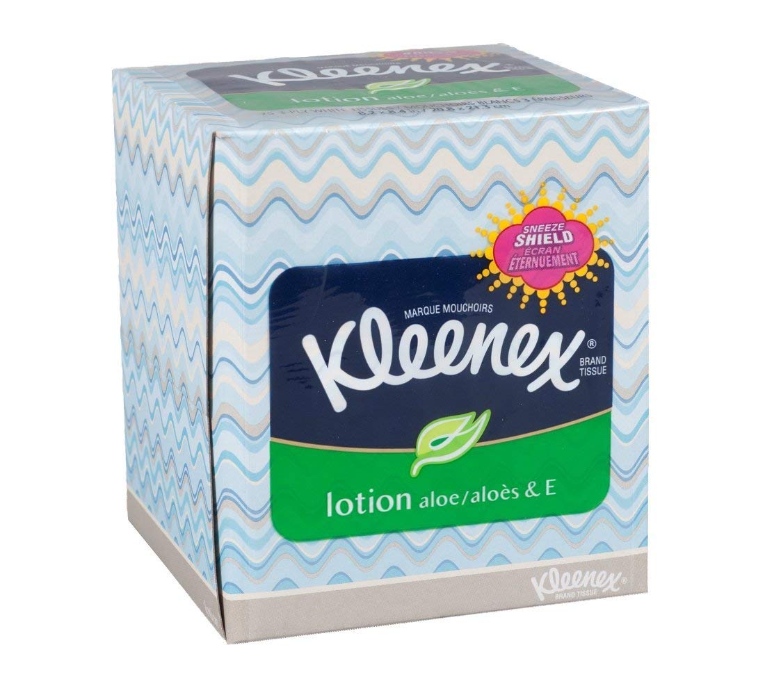 Lotion Facial Tissue 2-Ply White 65 Sheets Box