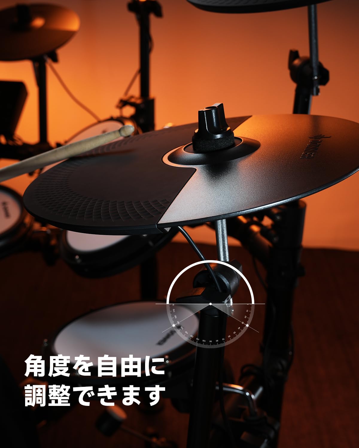 DONNER DED-200CY 12インチ シンバル 拡張セット 未使用品 Amazon | Donner シンバルパッド 12インチ 拡張ミュートパッド