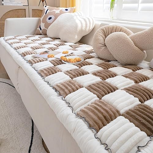 Miniatura 6 de Funda protectora para sofá, funda de sofá lavable para mascotas y perros grandes, 27.6 x 59 pulgadas, marrón oscuro