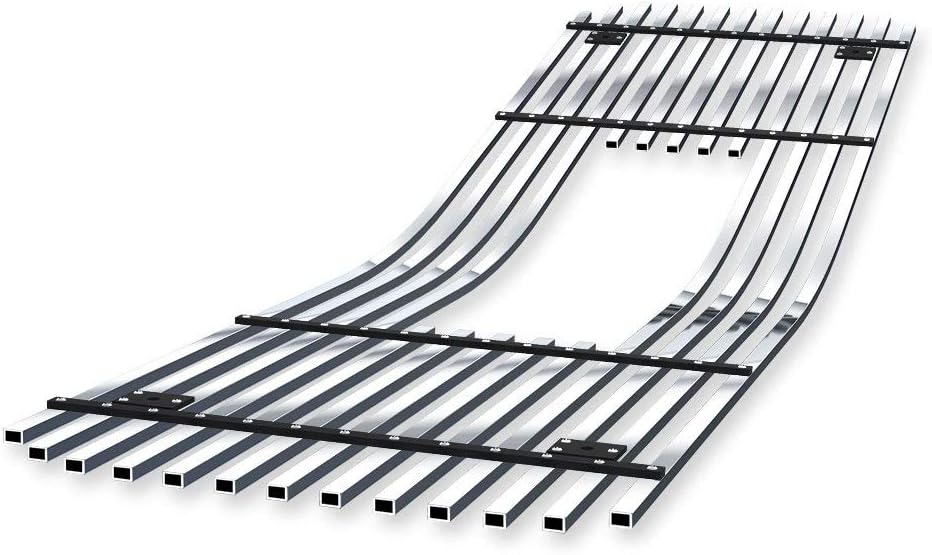 APS Premium Stainless Steel SS Chrome Billet Grille Grill Insert Compatible with GMC C K Pickup Yukon 1994-1998 95 96 97 & 94-99 Suburban Main Upper N19-A41756G