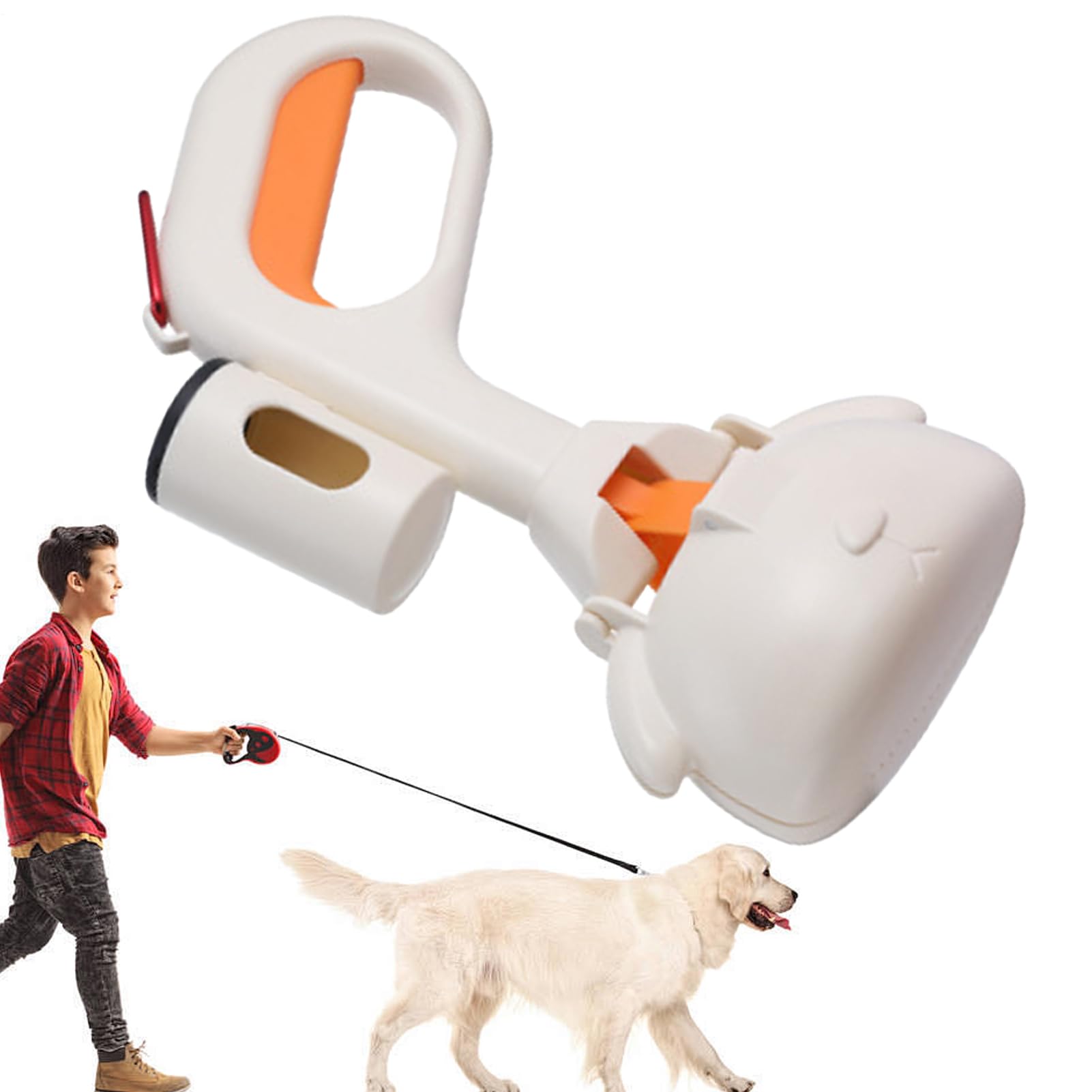 Pooper Scooper Portable Dog Scooper Pooper With Bag Hook