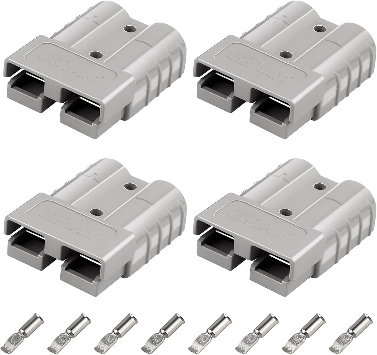 XRDS -RF 50A Battery Quick Connect/Disconnect Set – 600V DC Electrical Connector Kit, Supports 10-12 AWG Wires, Ideal for Power Equipment, Winches, and Solar Applications 10 PCS