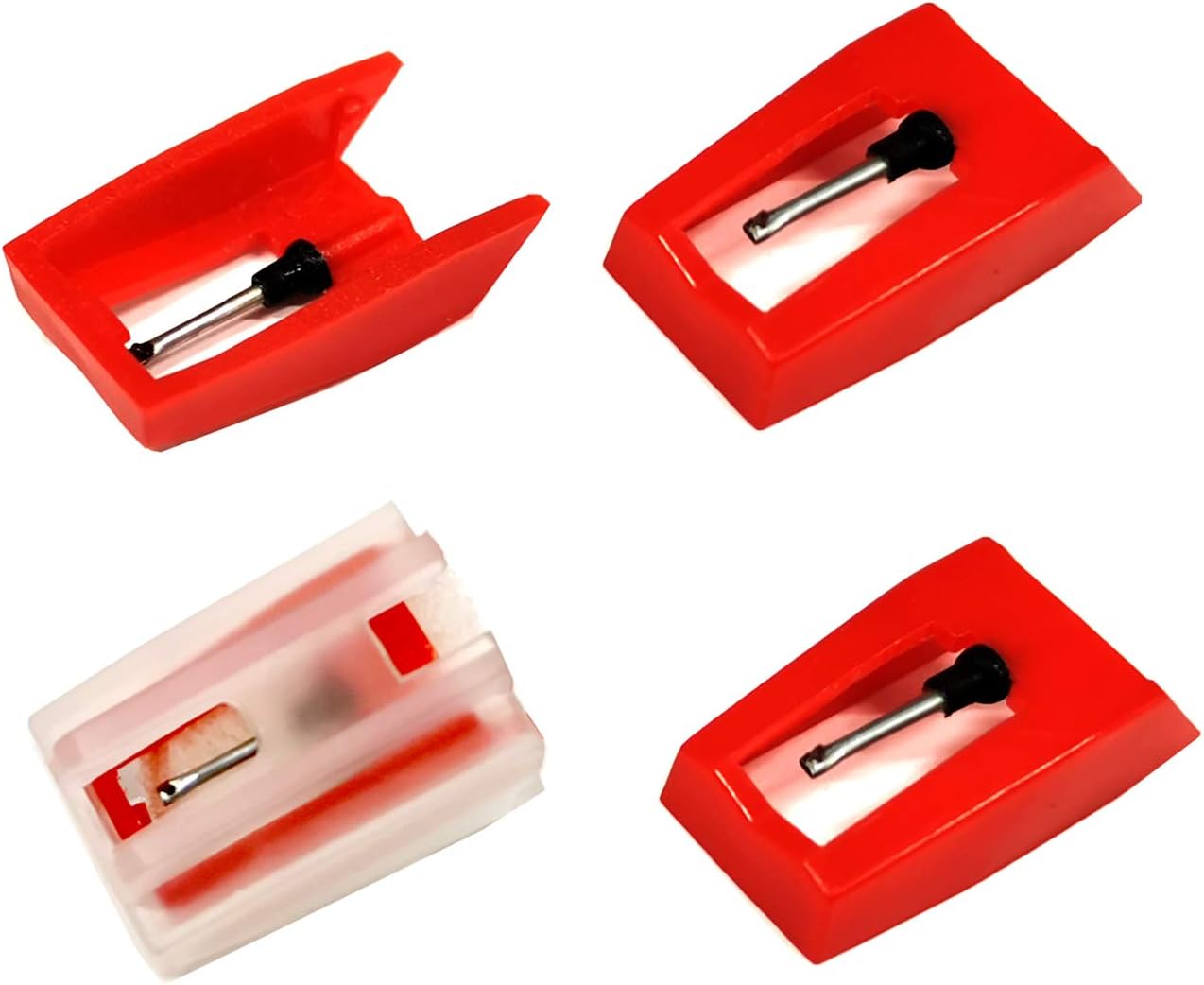 Bestdealing 4 Pack Record Player Needle Crosley Universal Diamond Stylus Tip Replacement for Power Play LP ION iCT09RS Quick Play LP Quick Play Flash Contour LP Vertical Vinyl Archive LP Pin Repair