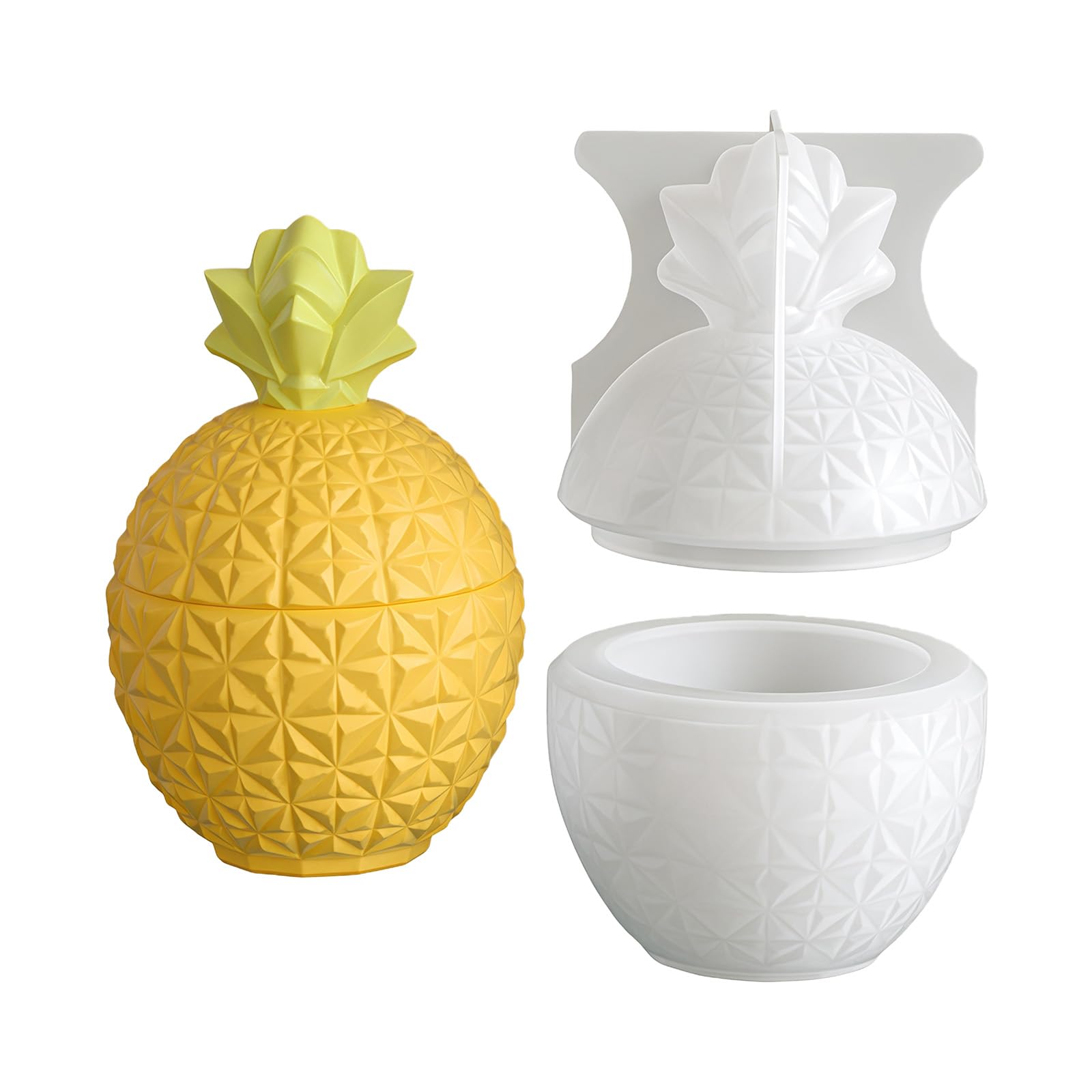 NEWFT Silicone Craft Mold Pineapple Shape Suitable for Creating Containers and Organizers Great for Gifts