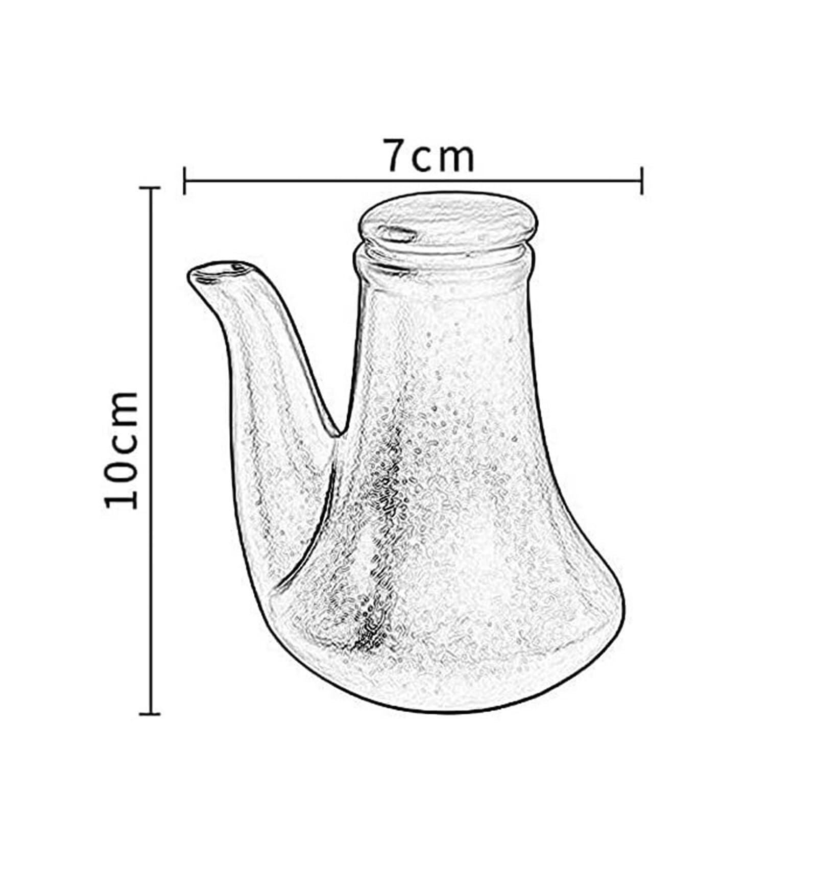 Dispensador de Aceite y vinagre de cerámica Vintage, pequeño Recipiente para Salsa de Soja, Botella para condimentos líquidos de Cocina, 100 ml