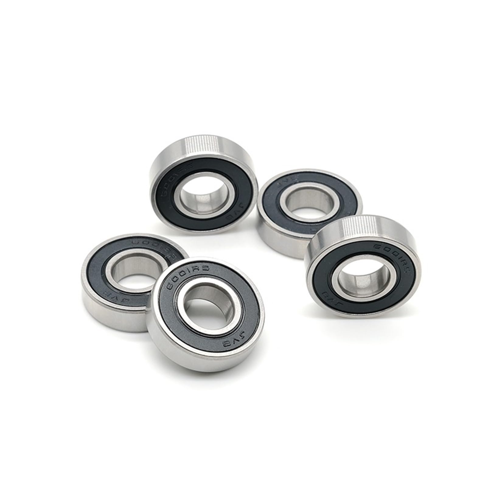 Roulements rigides à billes Lot de 5 roulements hybrides en céramique 6000 10 x 26 x 8 mm for pédaliers et pièces de rechange de vélo Abec-7 Roulements à billes 6000RS CB Si3N4 Roulements