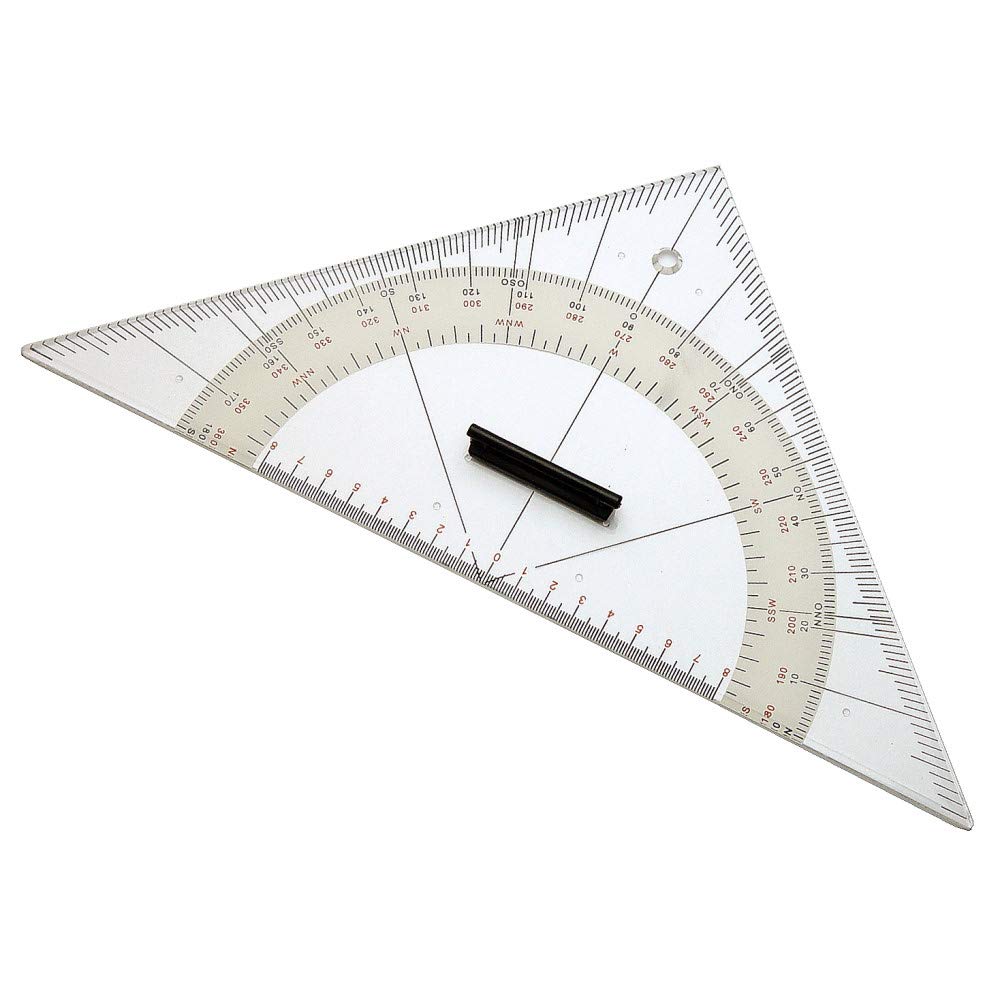 Boote & Yachten Kantschuster Ausbildungsset Kursdreieck 33,5cm Marinezirkel
