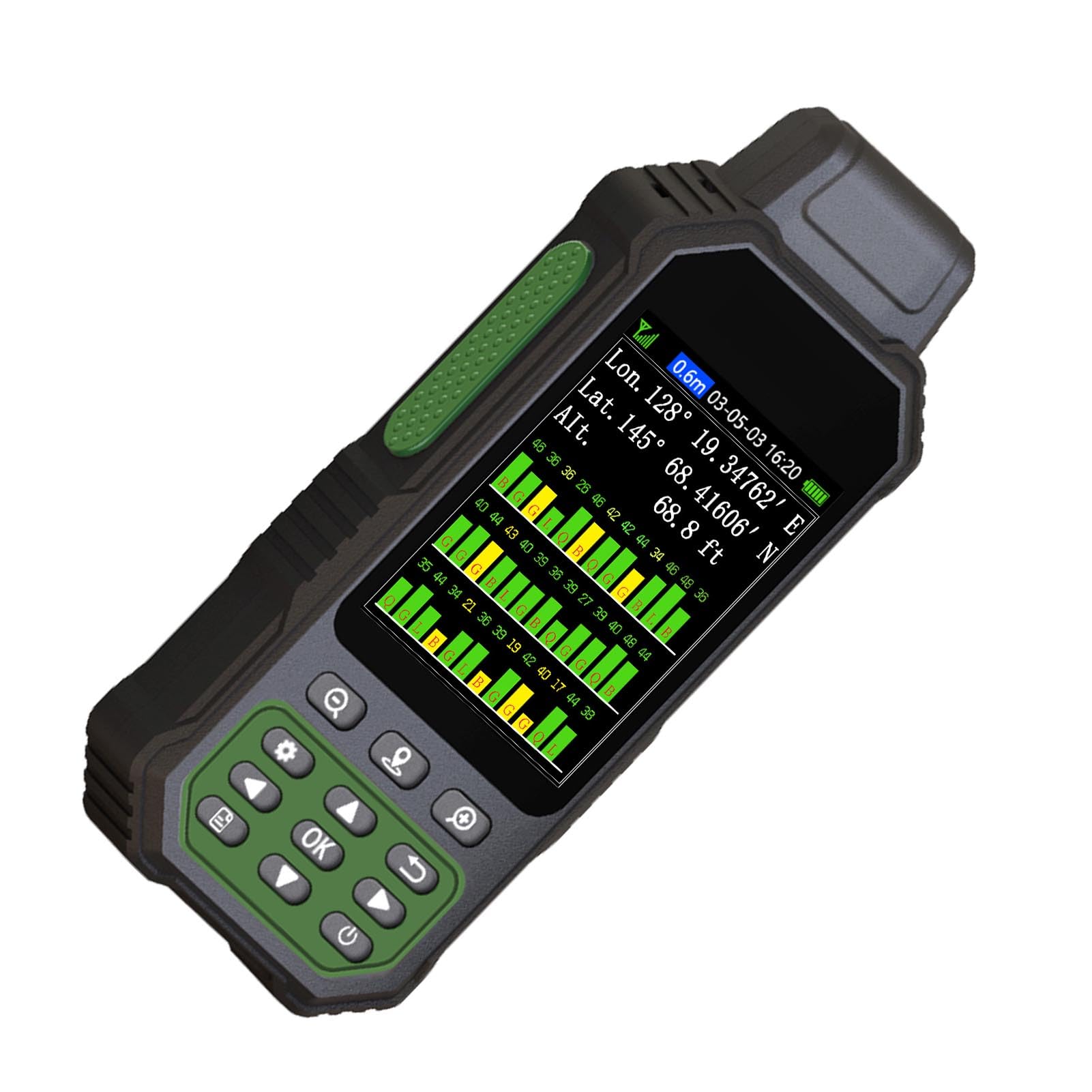 FTVOGUE Compteur Terrestre GPS avec écran Couleur 3,2 Pouces, Double Prise en Charge GPS GNSS pour l'arpentage des Terres Agricoles, Outil de Mesure Précis de la Zone, Longue Durée de Vie de la