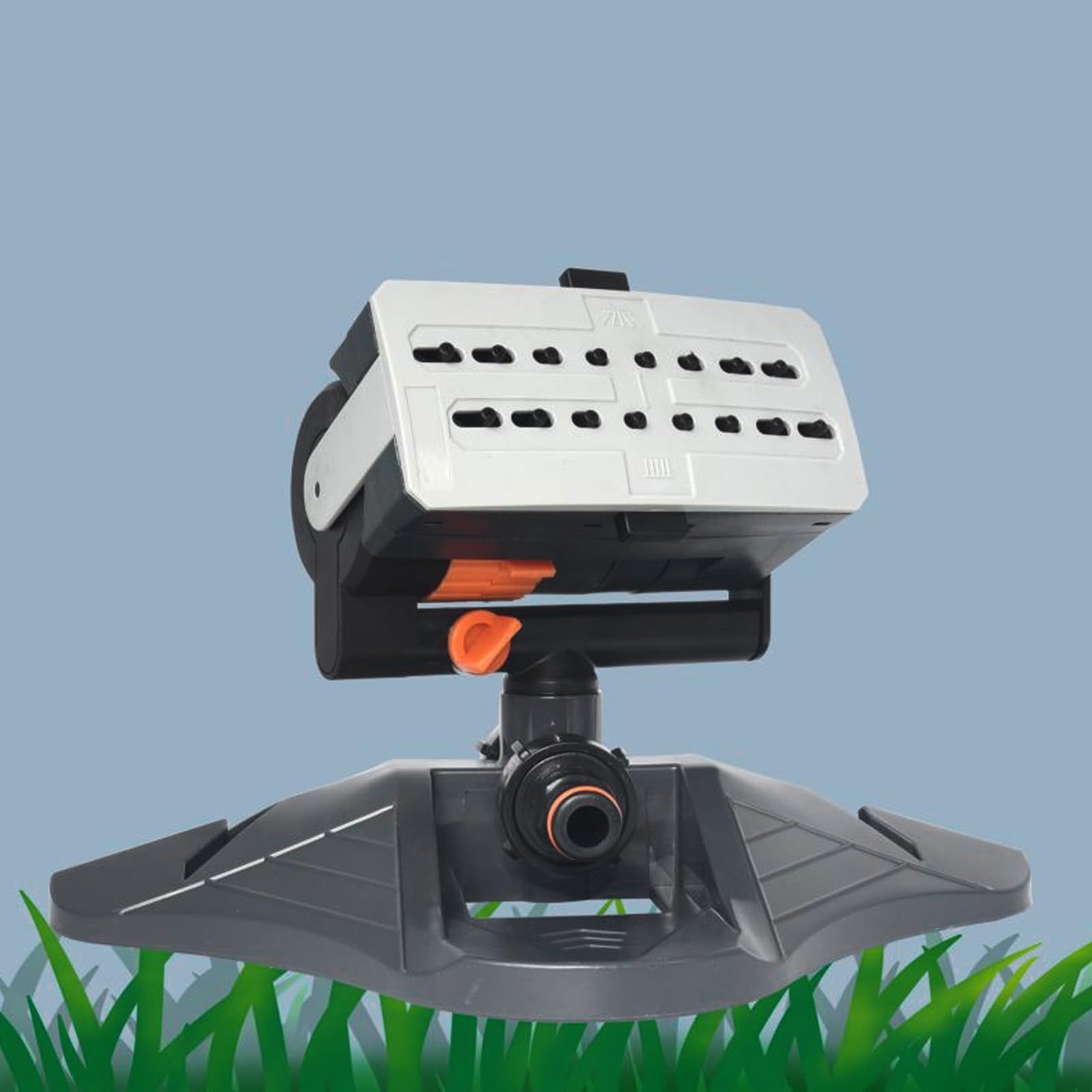 Irrigatore Oscillante, Irrigatore per Prato con Oscillazione Turbo con Ugelli a 16 Fori, Irrigatore per Acqua Automatico a 4 Modalità, Dispositivo di Irrigazione per Irrigatore