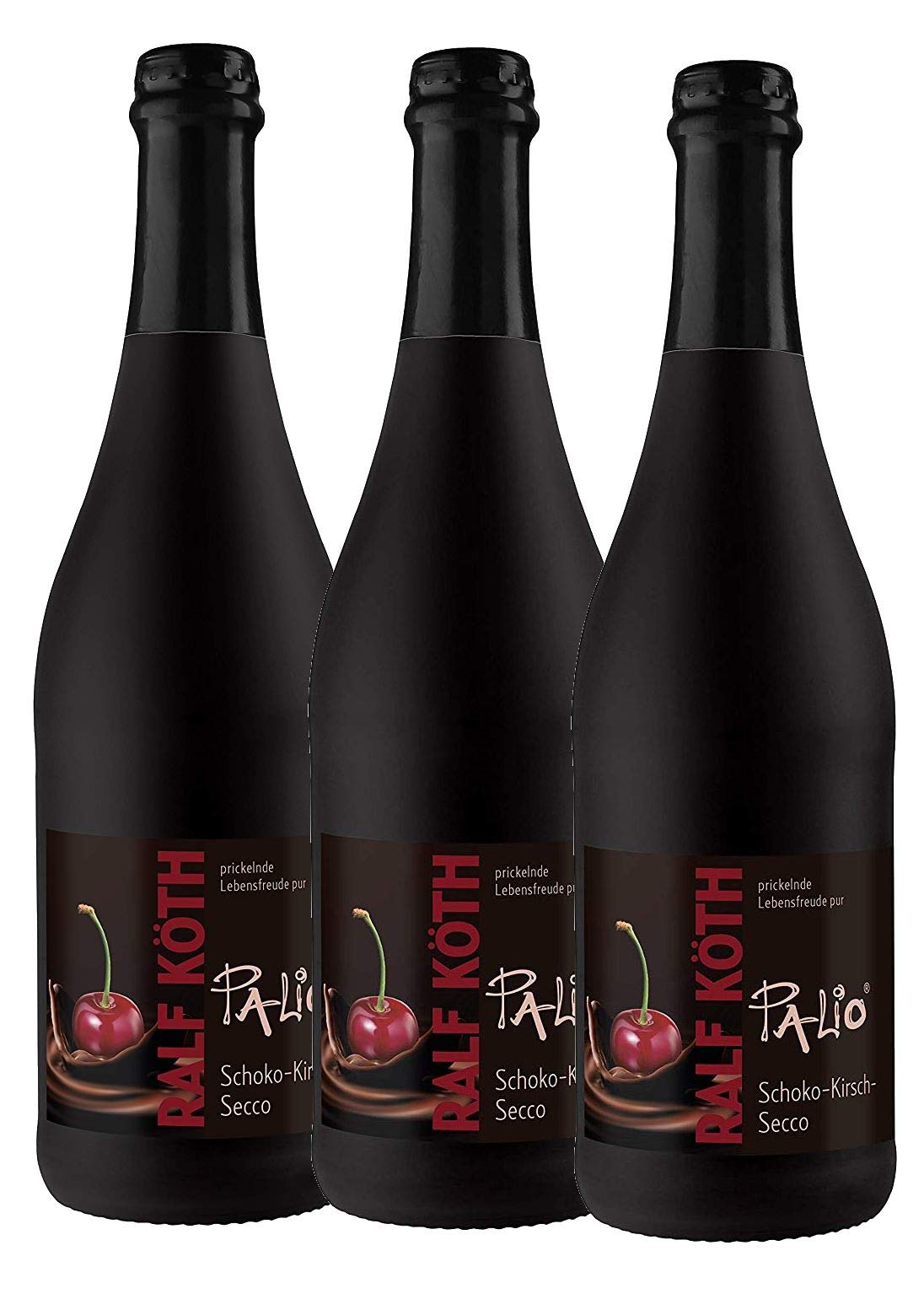 Palio - Schoko Kirsch Secco 3x 0,75l - Fruchtiger Perlwein - Prämiert aus Deutschland