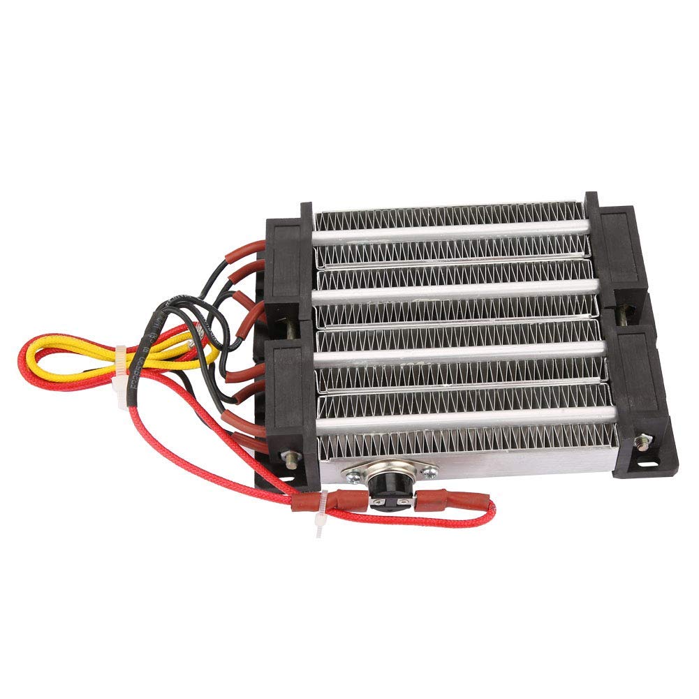 Réchauffeur D'air en Céramique éLément Chauffant Isolé 110V/220V 1000W, Adopte L'élément Chauffant en Céramique et Le Tube en Aluminium