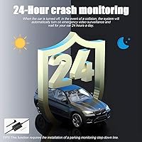 Vista 4 de Cámara de salpicadero para autos, espejo retrovisor de seguridad, cámara de 4,3 pulgadas Full HD 1080P, espejo retrovisor inteligente para autos