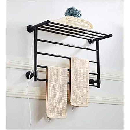 WXZX Toallero con Calefacción, Radiador, Negro/Blanco ...