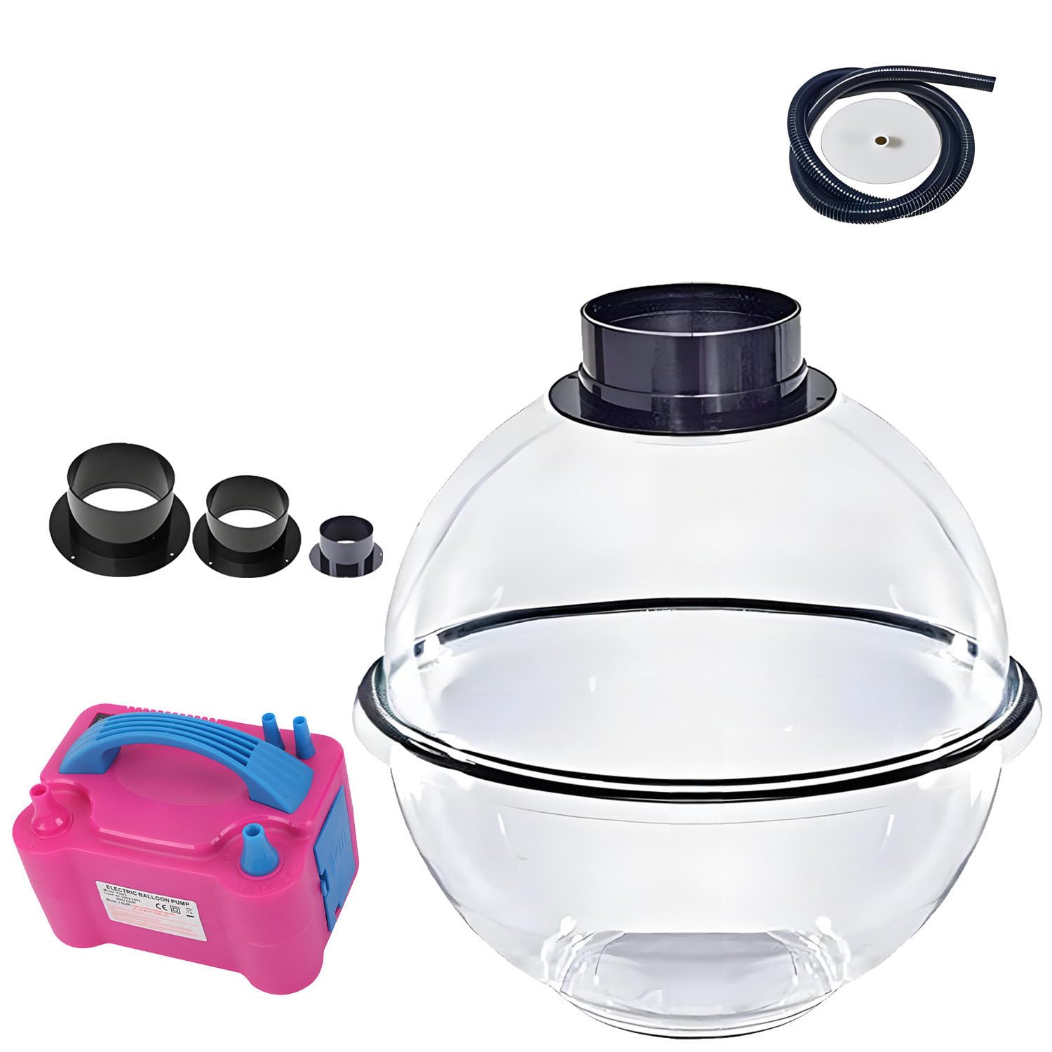 CelyToe Electric Balloon Stuffer Kit - Balloon Expander Air Tight Rubber Ring, Compact Assembly, Non-Toxic Material (Stuffed Balloon Supplies for Gifts) Noflaringtool