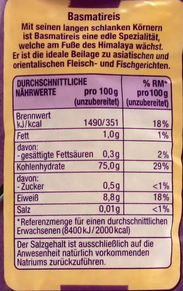 Gut & Günstig aromatischer Basmati-Reis, 10er Pack (10 x 1 kg)