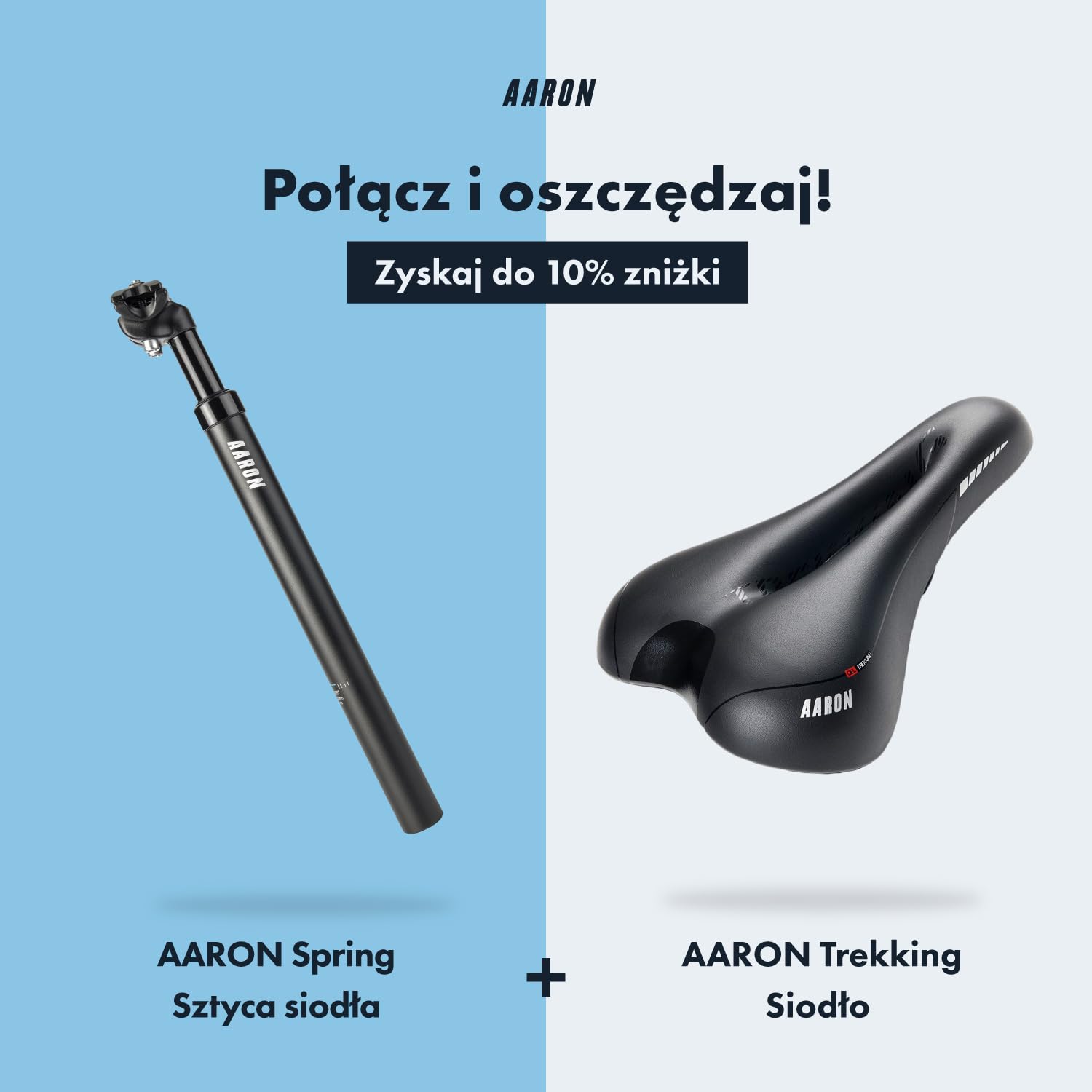 AARON Sprężynowy sztyca siodełka o średnicy 27,2 mm, 30,9 mm lub 31,6 mm, aluminiowa, sprężynowa sztyca siodełka o długości 350 mm, do roweru elektrycznego, roweru górskiego,