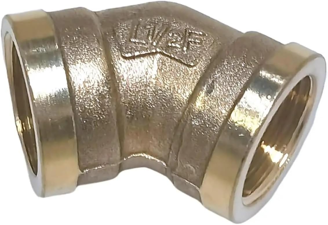 真鍮コネクタ BSP 1/8"1/4"3/8"1/2"3/4"1"1-1/4"1-1/2"2" メスおねじは 2/3/4  ウェイティータイプストレートエルボアダプターに相当します - AliExpress 1/2" BSP メスネジ 45度エルボ 真鍮製 パイプ継手 コネクタ カプラ