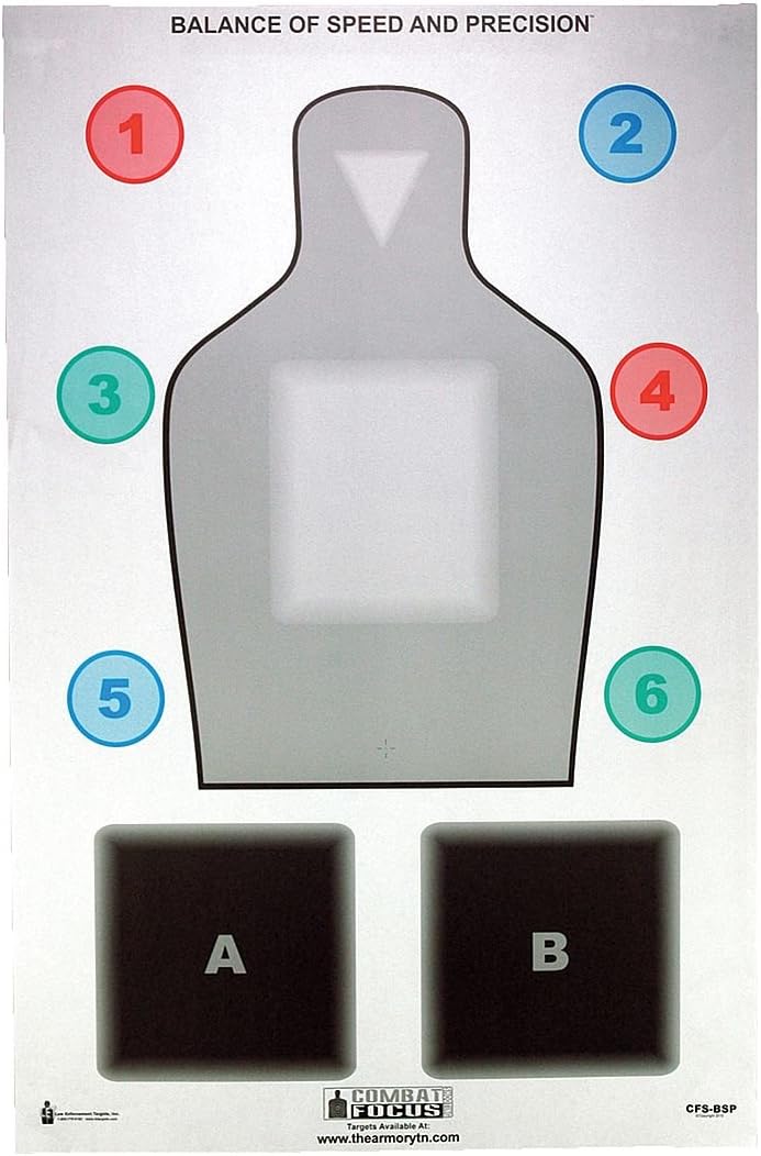 Law Enforcement Targets - CFS-BSP-100 - Combat Focus Training Target, PK100