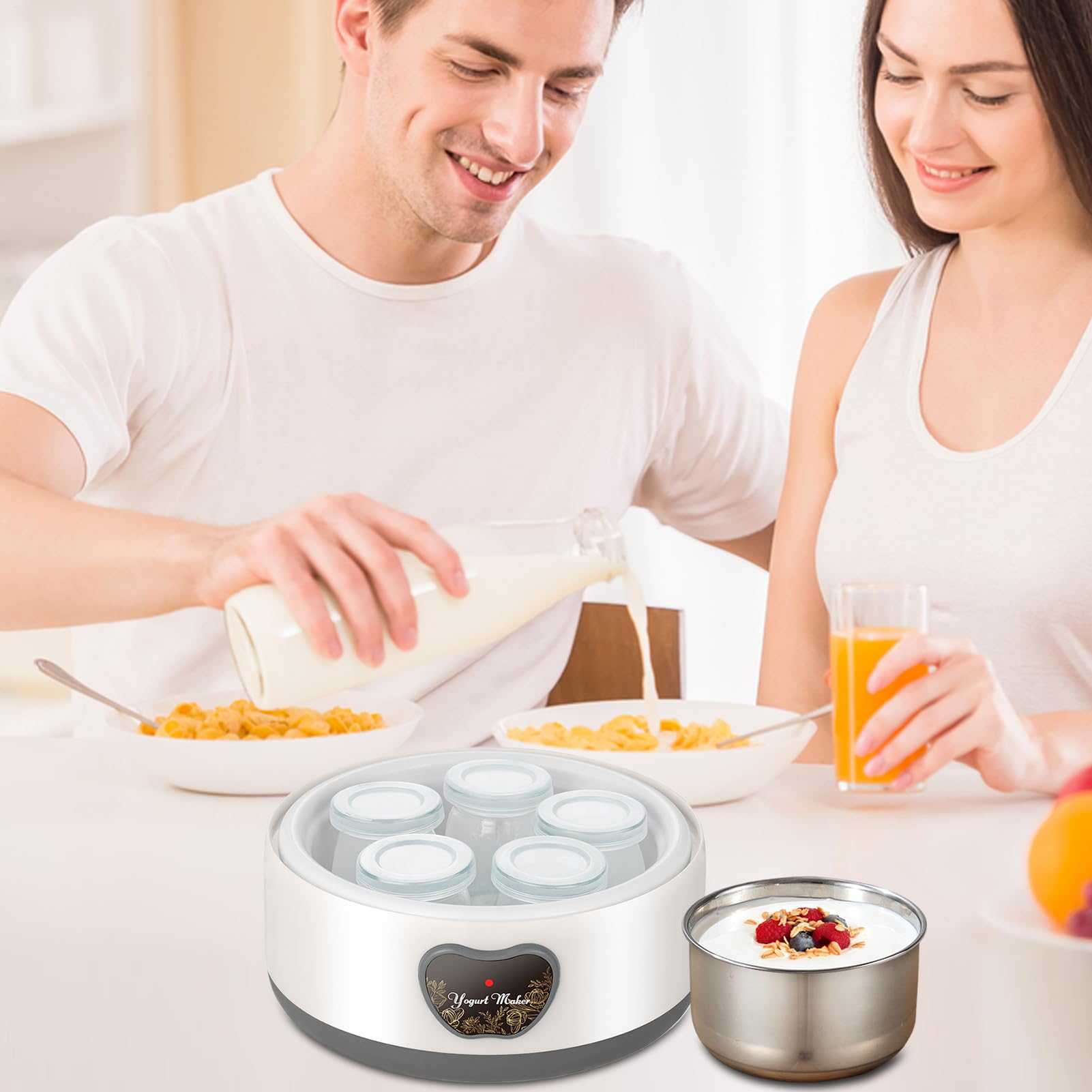 Máquina de hacer yogurt, fabricante de yogurt eléctrico Fabricante de