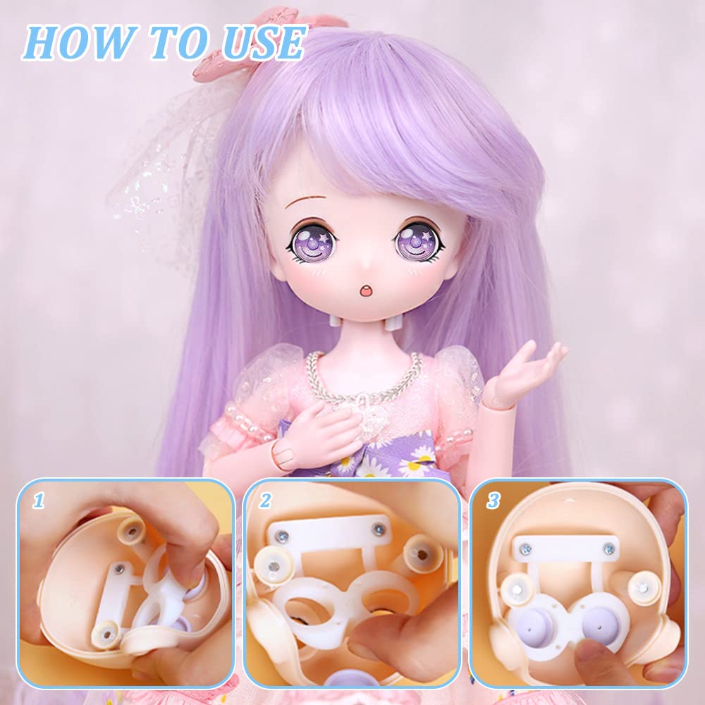 Amazon | PH PandaHall ドール目 80個セット 人形目 10mm 8色 ドール