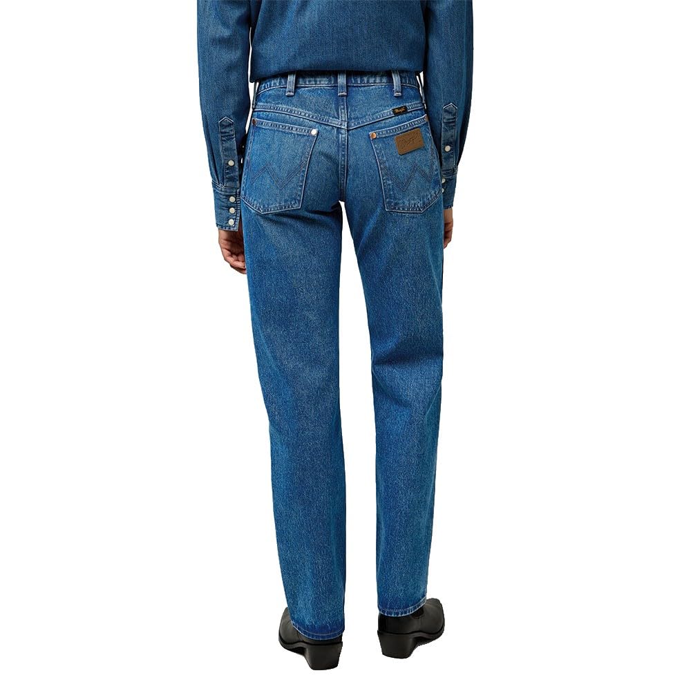 Wrangler - Jeans Donna - vestibilità Dritta - Low Rise Cowboy Jean - Lasso Lagoon