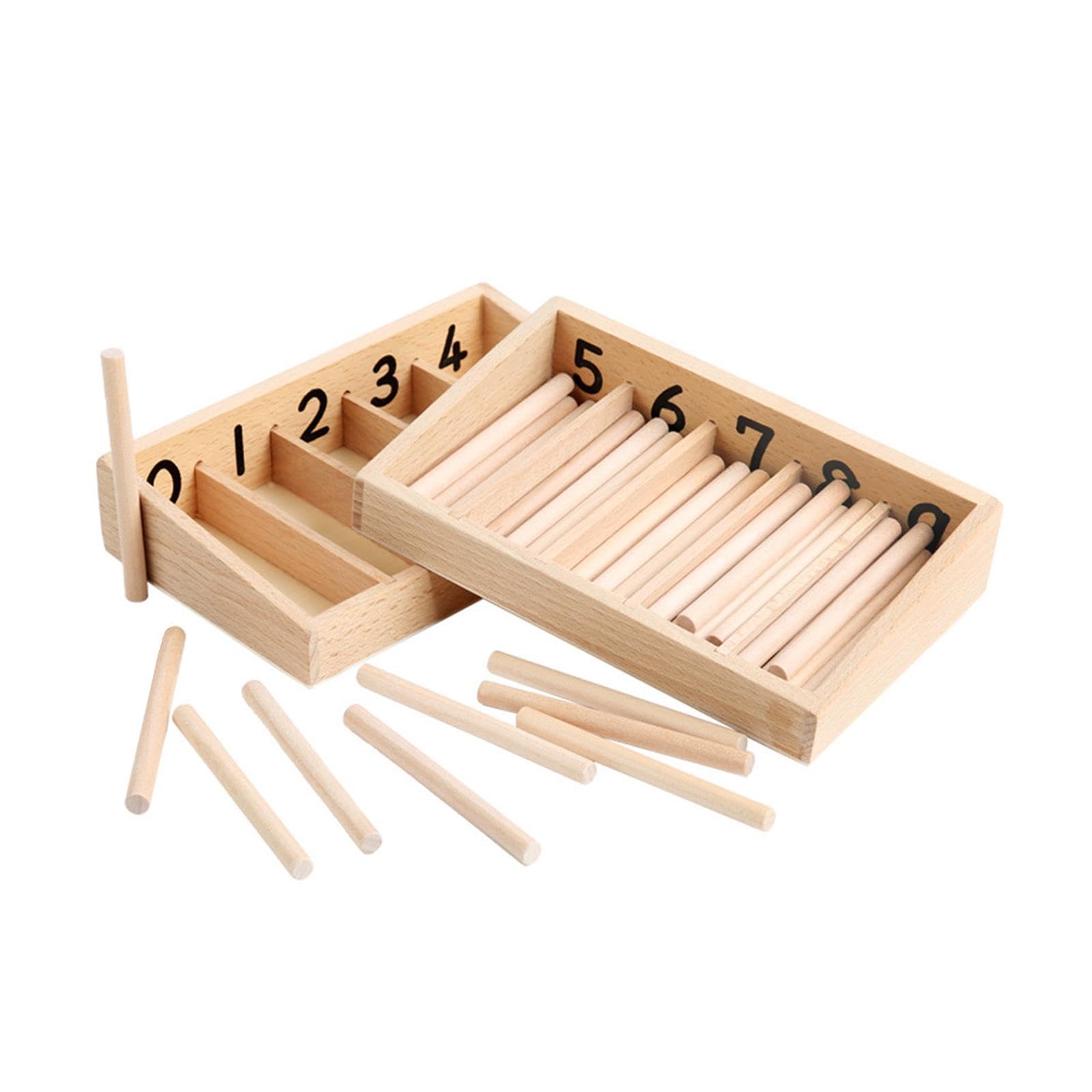 Caja de Husos, Juguetes Educativos para, Material Didáctico para Niños Y Niñas.
