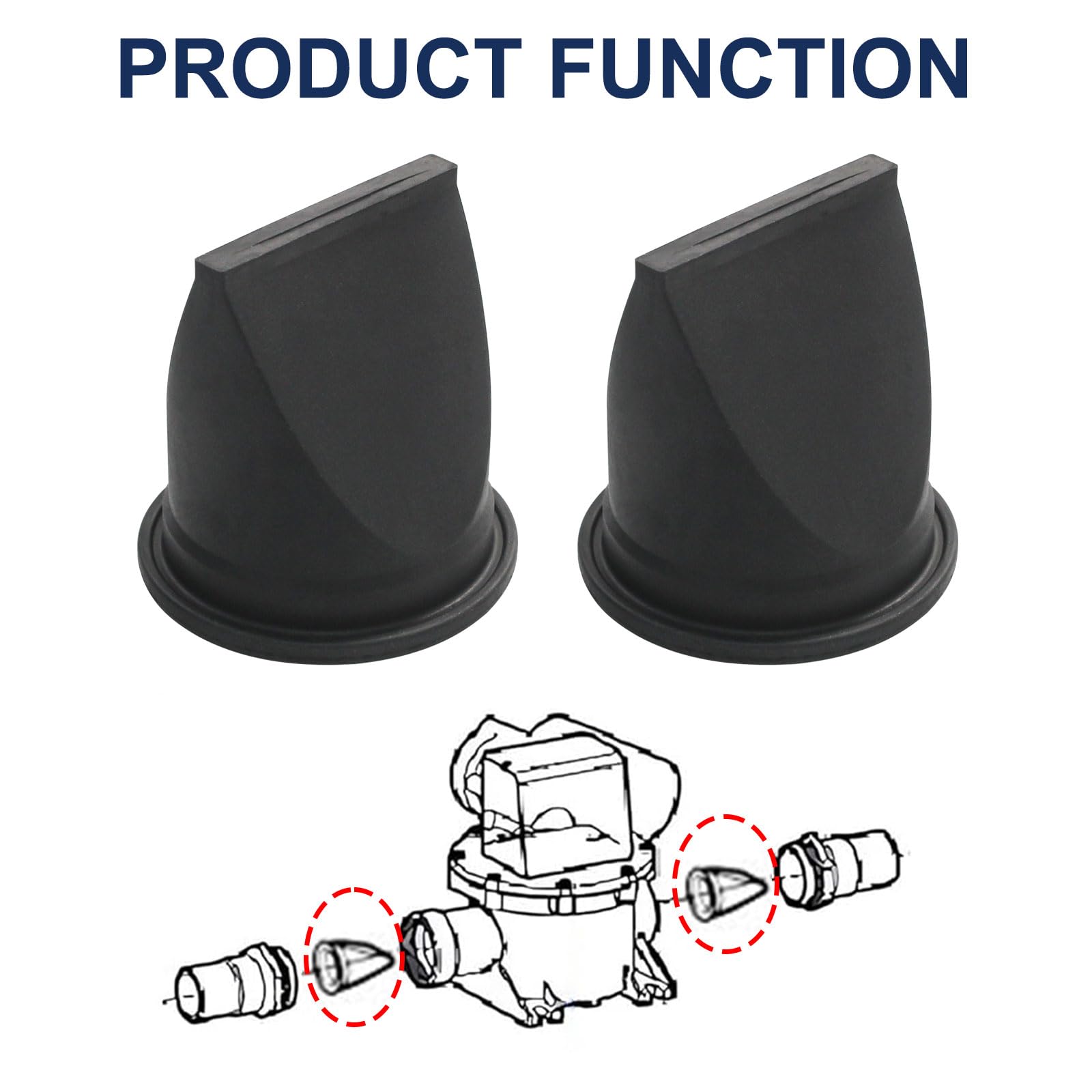 385310076 Duckbill Valve Kit 1-12 Black4 Pack for Dometic Toilet and Sealand Vacuum Generators S & T Series Pumps Bellow Replacement Part Repair Kit product thumbnail 9