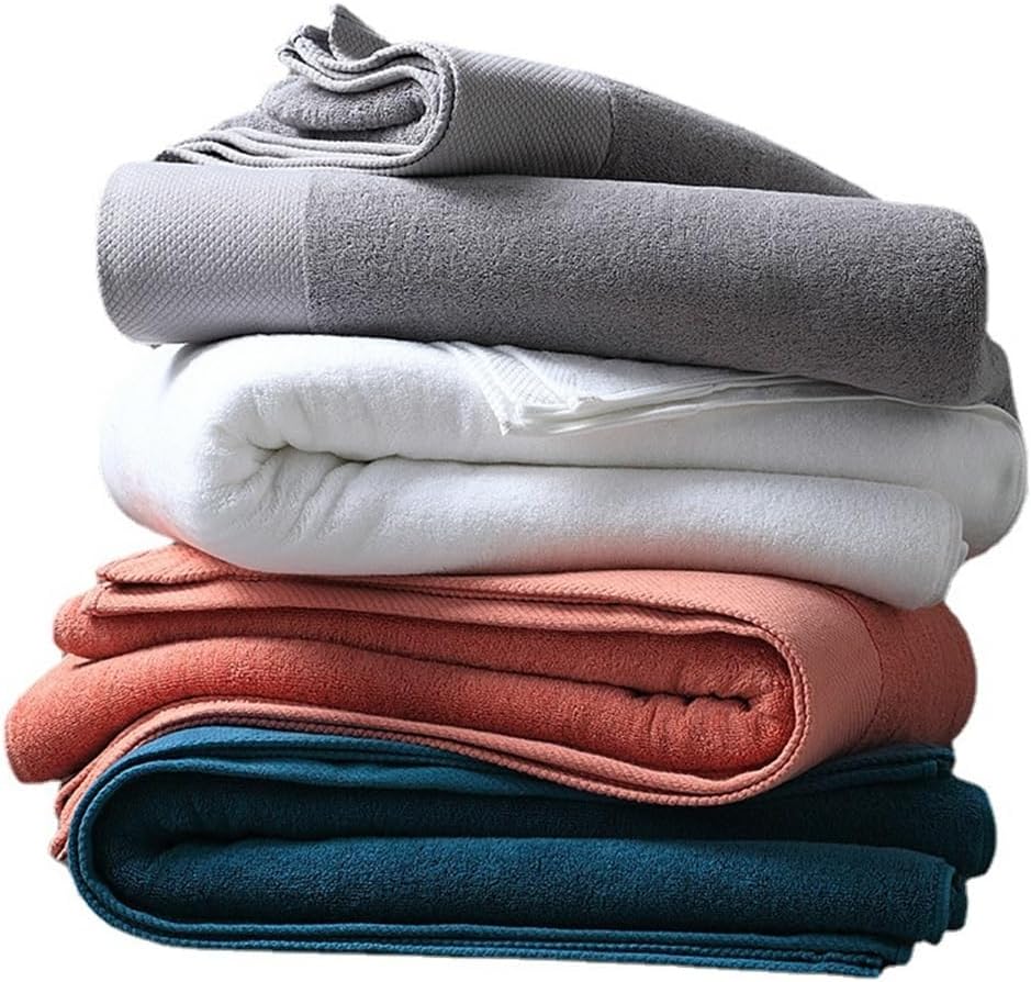 Cotton Towel Adult Face Towel Absorbent Face Towel Soft and Comfortable Set Combination of Absorbent Bath Towel(90 * 180CM)