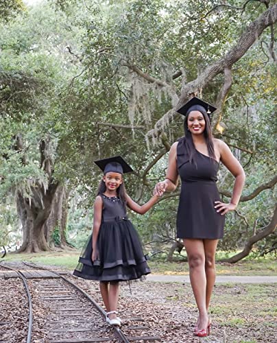 Glamulice Pageant Flower Girls Ruffles Vintage Embroidered Sequins Lace Wedding Dress Party Bridesmaid Gown Formal Tulle Birthday Christmas Dresses Funeral Holiday Evening Prom Princess Gown 5 6 Black #TOP5