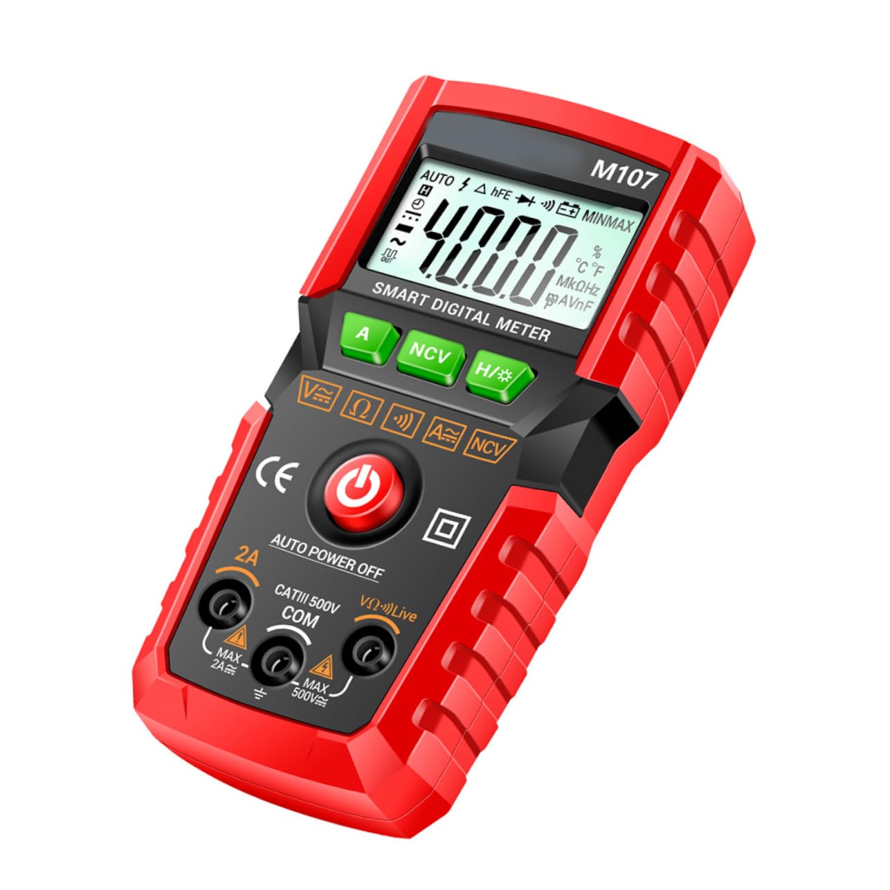 TEHAUX M107 Digital Multimeter front view