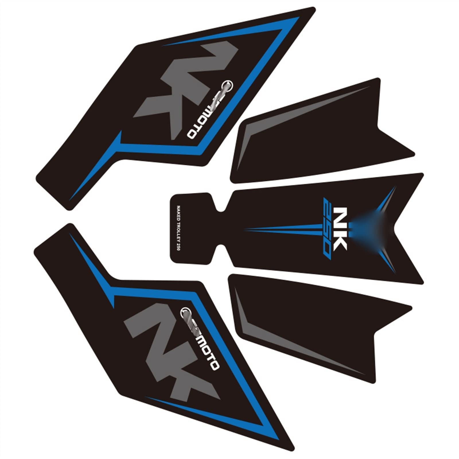 Autocollant réservoir CFMOTO 250NK grip latéral anti-dérapant et protection moto NK250