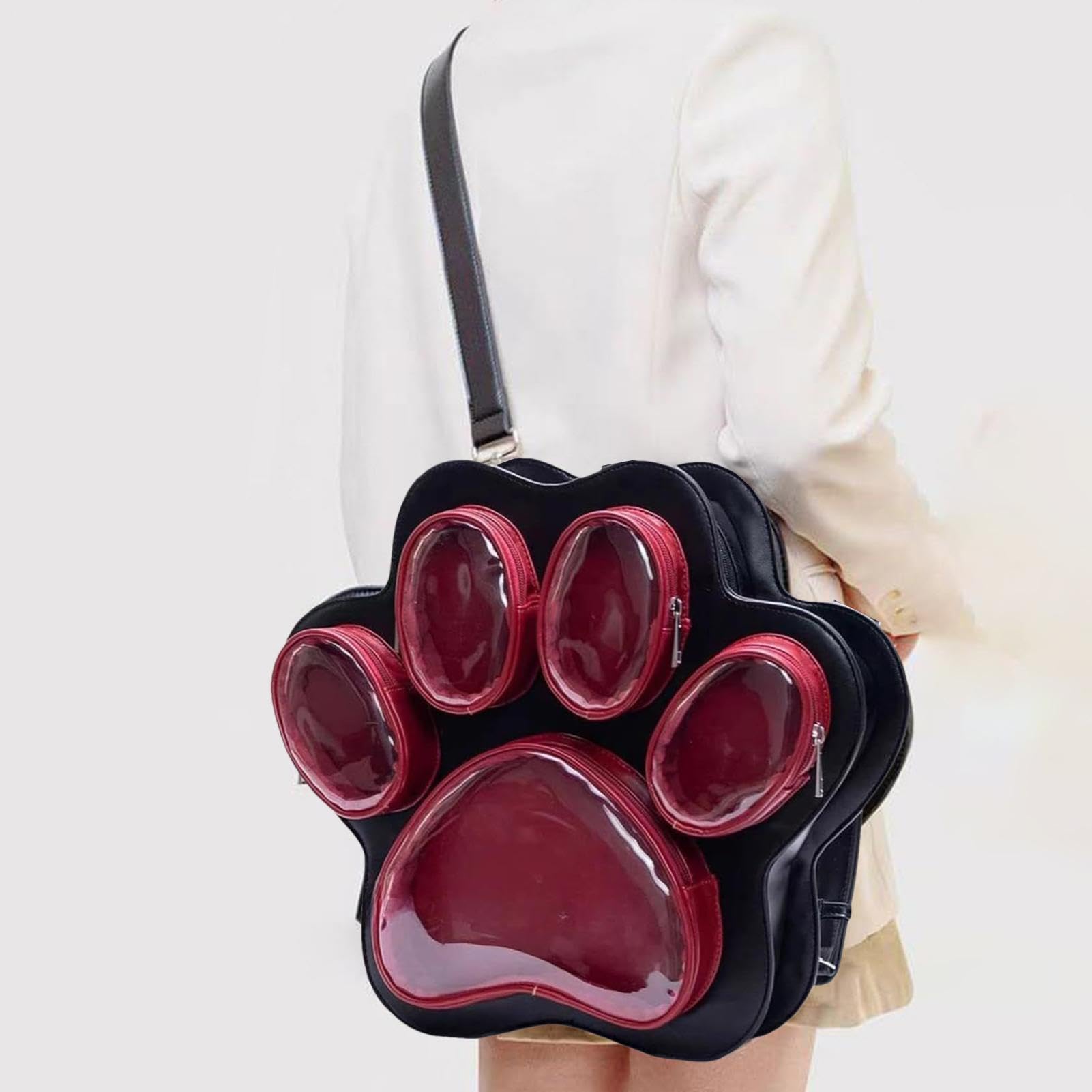 Linda Mochila Mochila Escolar Infantil Con Patas de Gato