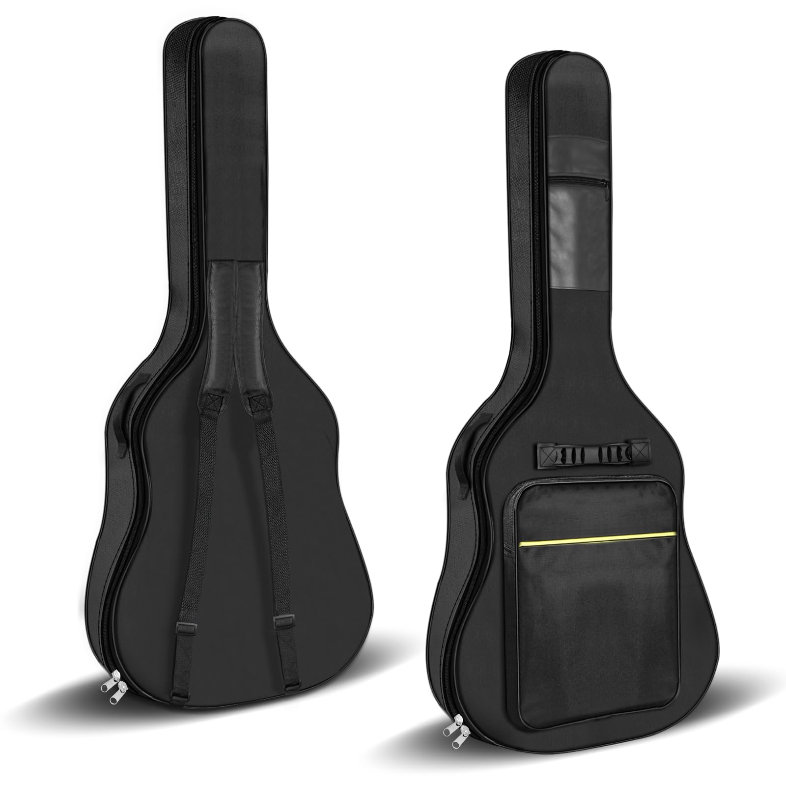 Bolsa para guitarra grande resistente al agua y desgarro, 106x41x8 cm, Negro, para guitarras de 39-41 pulgadas