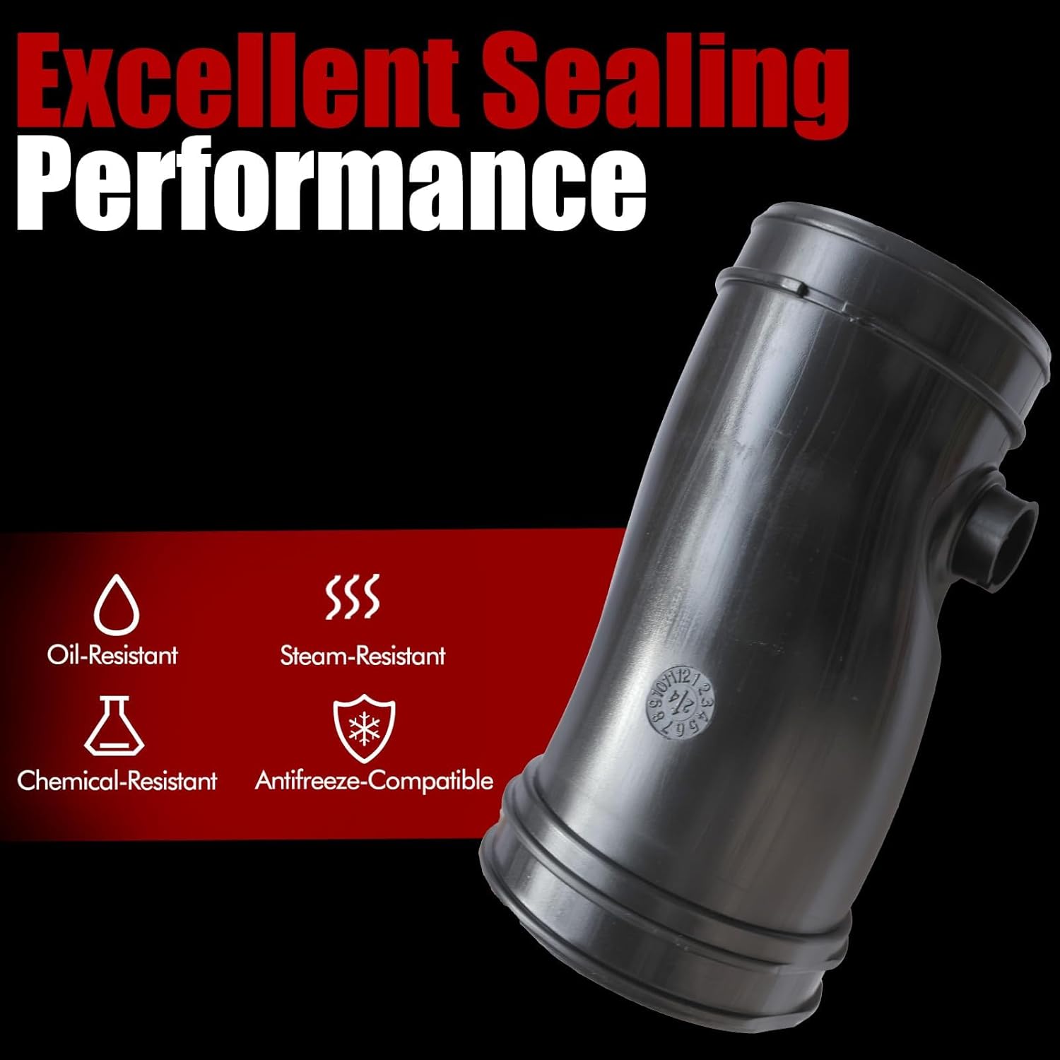 MITZONE 3C3Z-9C623-AA Engine Air Intake Hose Compatible with Ford F-250 F-350 Super Duty 2003-2007, Excursion 2003-2005, E-350 E-450 Super Duty 2004-2007 6.0L V8