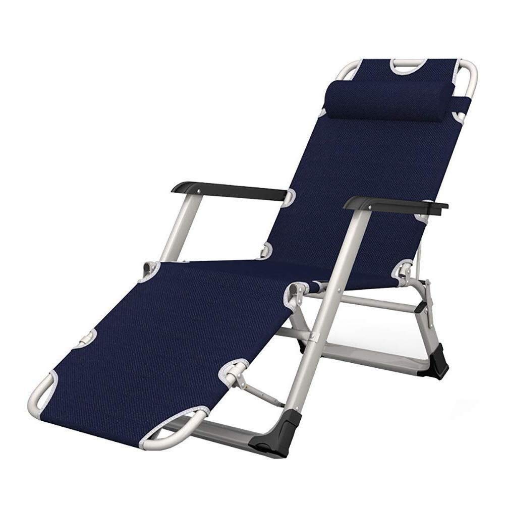 Chaise longue de jardin pliante inclinable et résistante charge 200 kg Happy