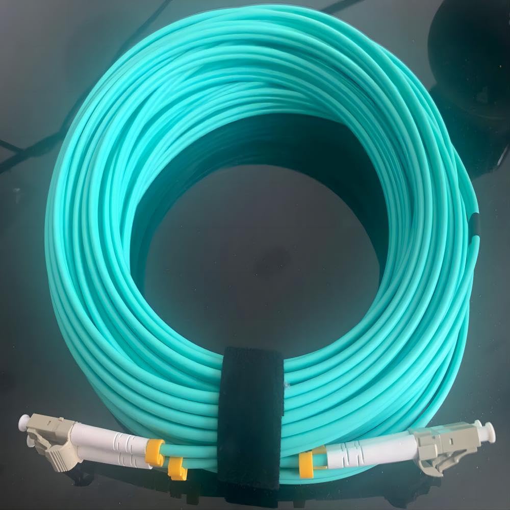Elfcam Cavo Fibra Ottica LC/UPC per LC/UPC, OM3 Multimode Duplex 50/125um LSZH, 30M