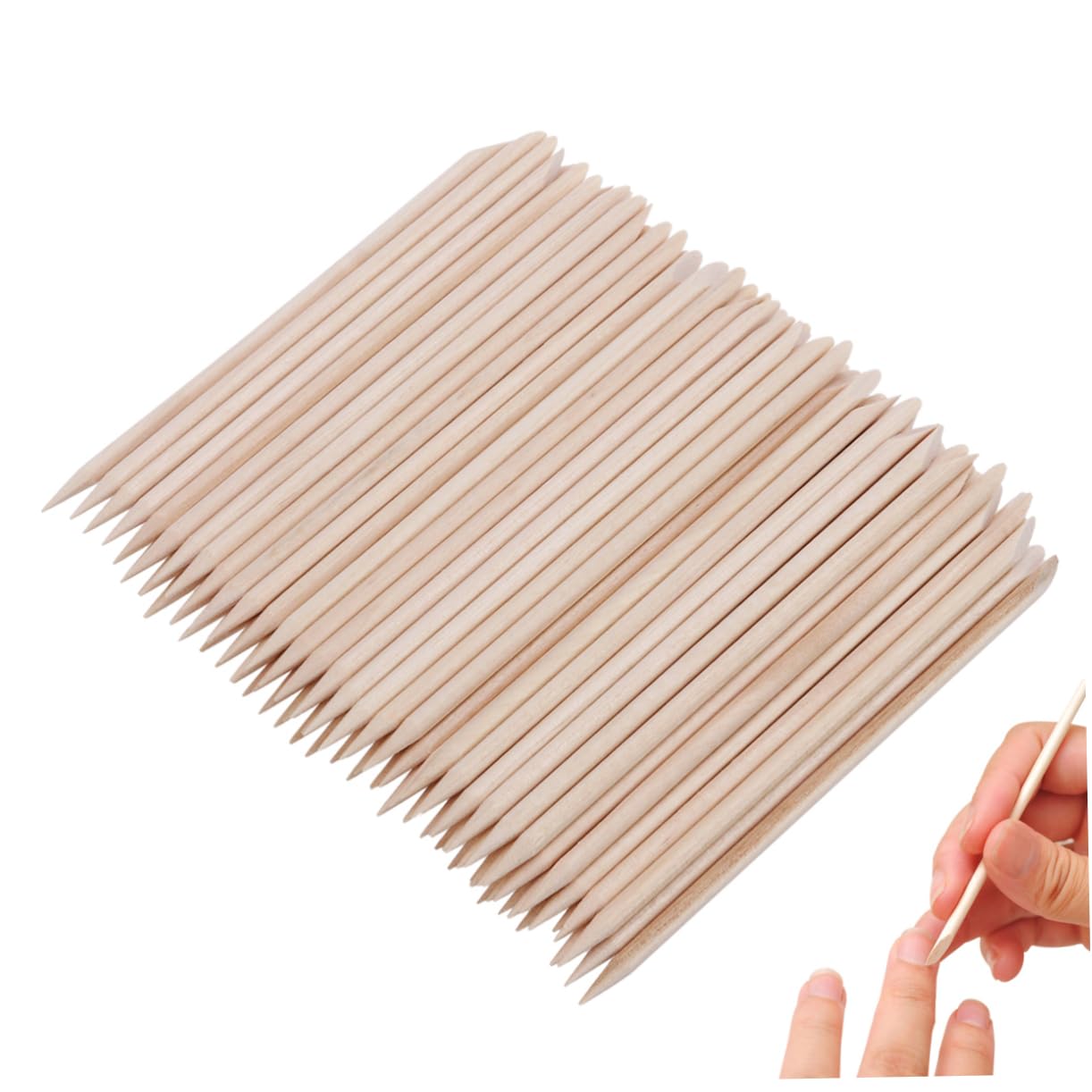 Mikinona 10 Sets 100-teiliges Stick-set Für Nail Art Polish Nagelhautschieber-entferner Multifunktions-nagelwerkzeug 100 Stück * 10