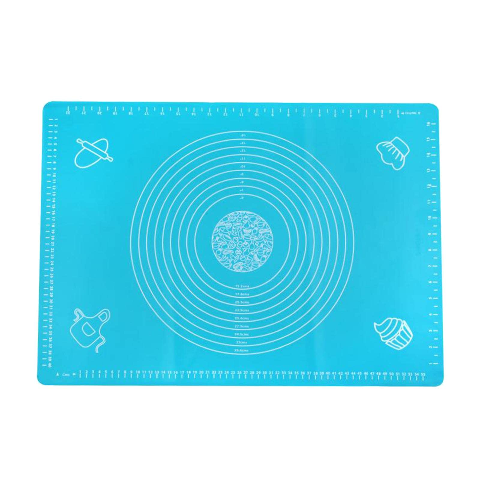 2 Tapetes de Silicona Antiadherentes para Horno, Bandeja para Hornear, Utensilios de Cocina, Color Azul, 6 Piezas