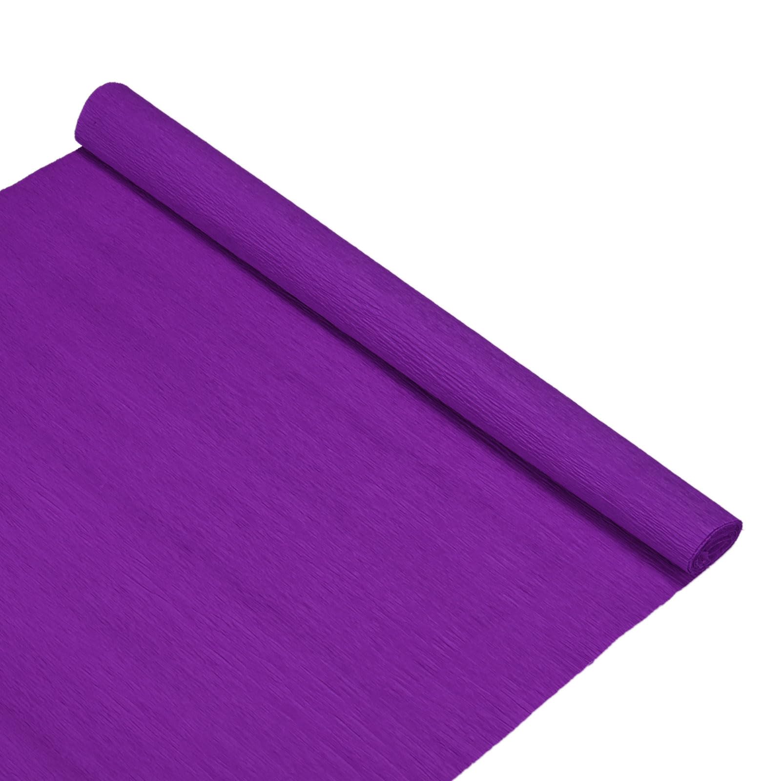 M METERXITY Crepe Paper 8.2ft x 20in/250 x 50cm Dark Purple
