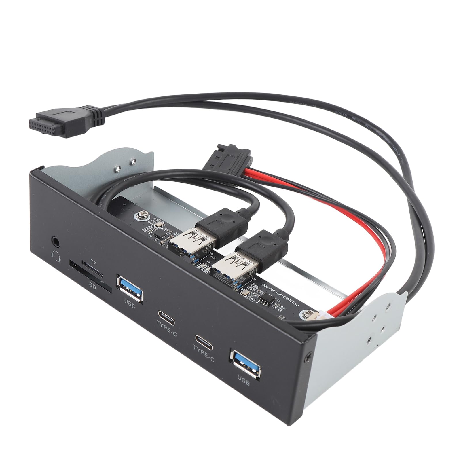 CHICIRIS USB Front Panel Hub, Hub USB 5Gbps para Panel Frontal