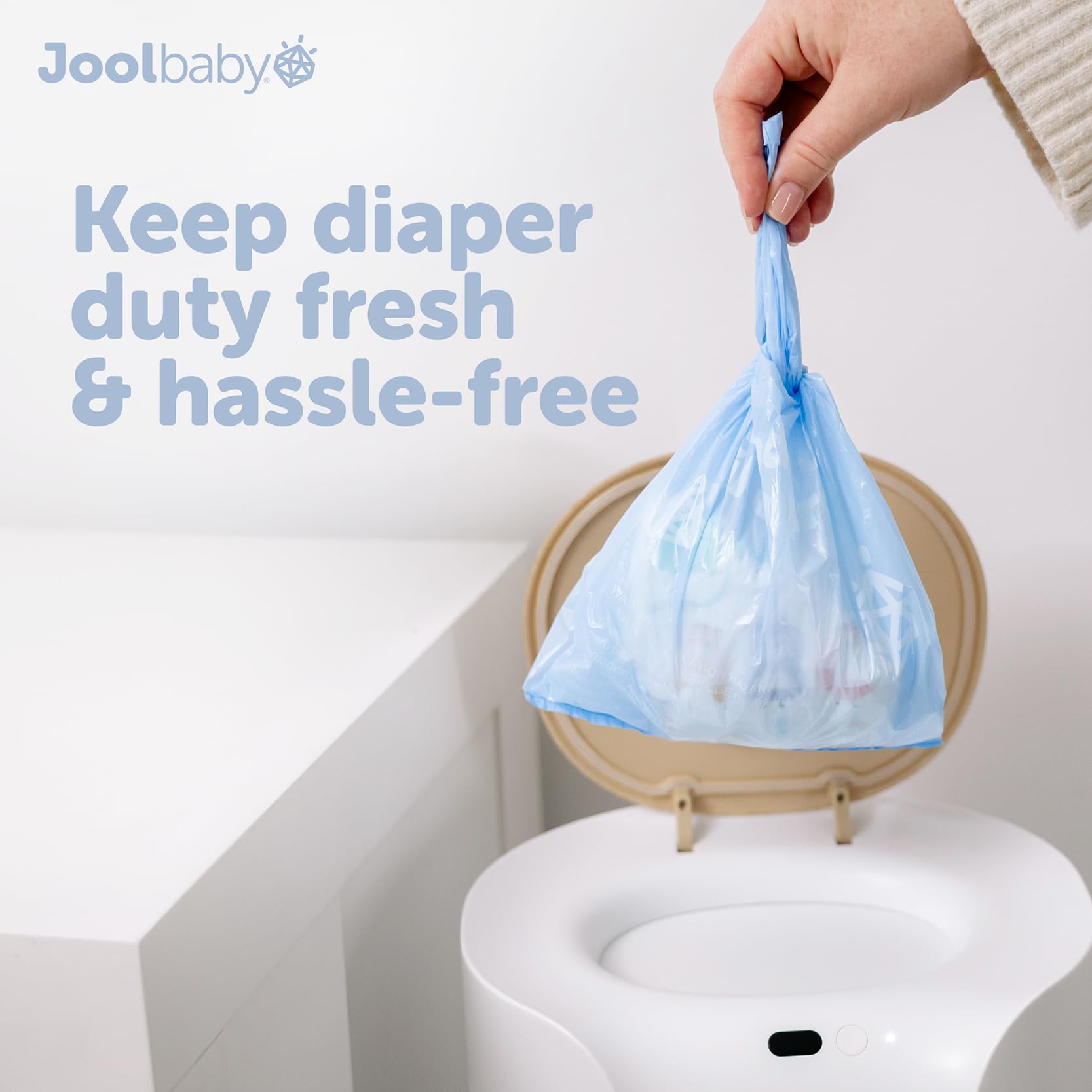 Jool Baby Diaper Disposable Bags (225 Count) - Lavender-Scented, Easy to Tie – Great for At Home & On the Go - 3