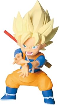Banpresto - Dragon Ball DAIMA - Super Saiyan Son Goku with Panel mini Figure