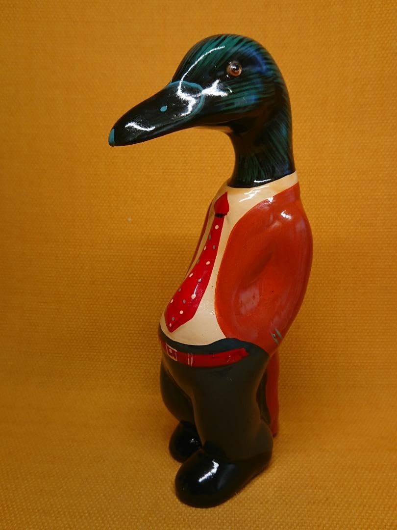 【美品】人形　カモ　陶器　ビンテージ　ヨーロッパ　置物　工芸品　美術品 Amazon.co.jp: 人形 カモ 陶器 ビンテージ ヨーロッパ 置物 工芸
