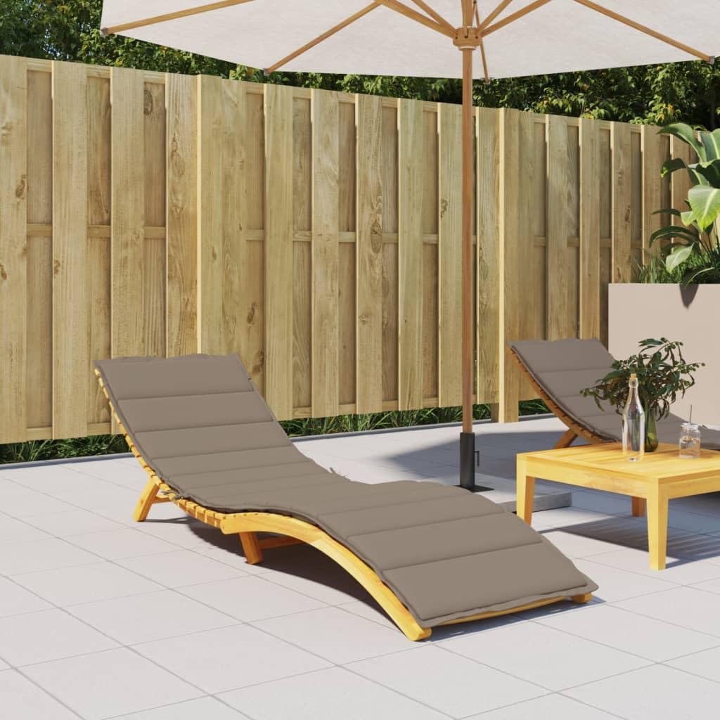 Revera Cuscino per Lettino Prendisole Talpa 200x60x3 cm in Tessuto