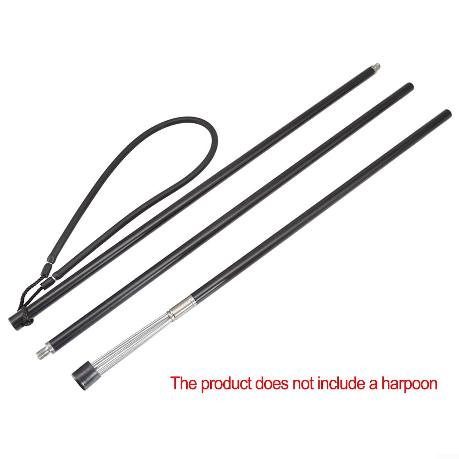 Tubo elástico de pesca de látex natural para pesca en el mar y pesca de hielo - Eslinga de arpón de goma de 74 cm con alta resistencia, banda elástica de látex antienvejecimiento (negro)