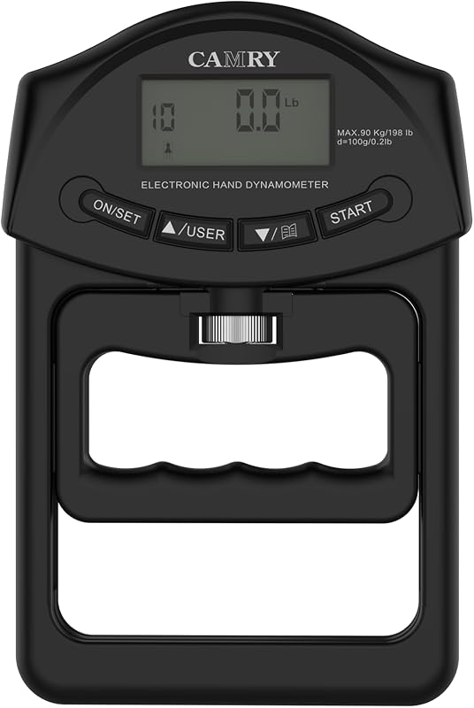 Camry Digitális Kézierő Mérő, Automatikus Érzékelésű Fogásszilárdsági Teszter 90 kg