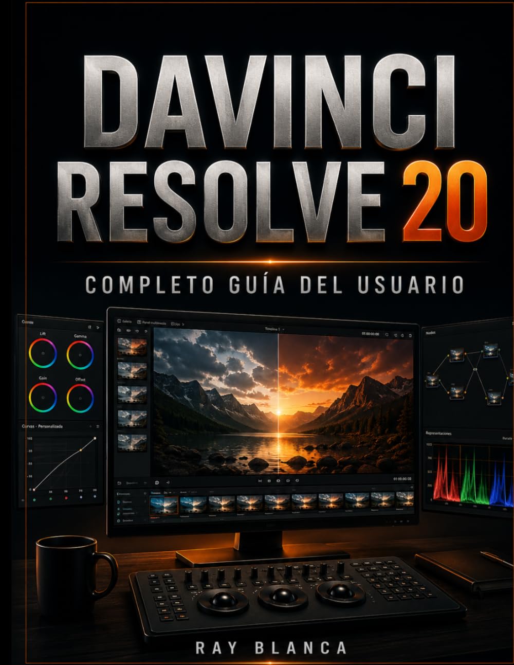 DAVINCI RESOLVE 20 COMPLETO GUÍA DEL USUARIO: Domina la edición de vídeo, la corrección de color, los efectos visuales de Fusion y el audio Fairlight ... a paso para principiantes y profesionales.
