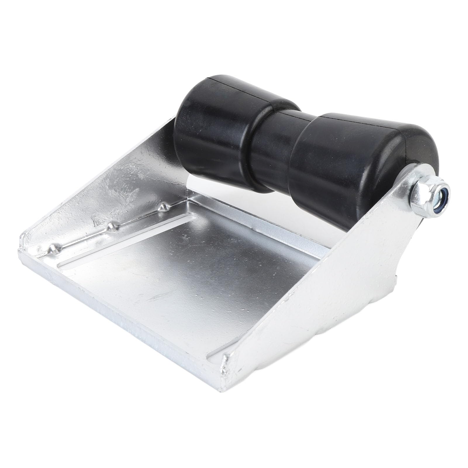 Sorandy Boat Trailer Rollers, 8 Inch Galvanized Steel Rubber Keel Roller Assembly Kit with Bolts, Roller Shaft & Bracket for Small Yachts, Commercial Vessels