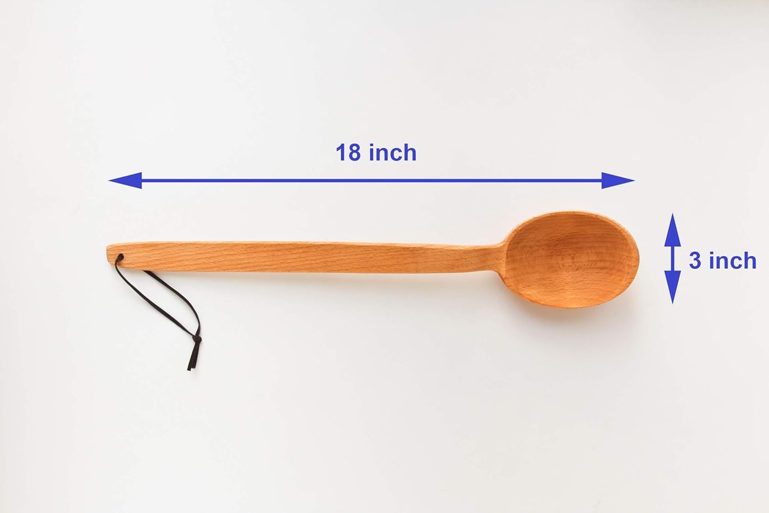 3 Large Wooden Spoons: 18" Paddle, 18" and 14" Spoons with a Scoop Bundle. Heavy Duty Long Wooden Spoons For Cooking In Big Pots - Brewing, Canning, Crawfish Boil, Stirring & Mixing.